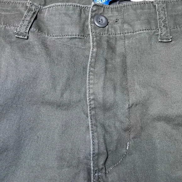 Old Navy Lived In Straight Cargo Shorts Mens 38 Grey Built In Flex Pockets - Picture 4 of 16